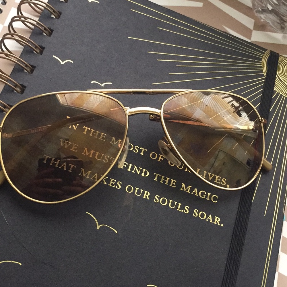 Burberry Foldable Aviator Sunglasses